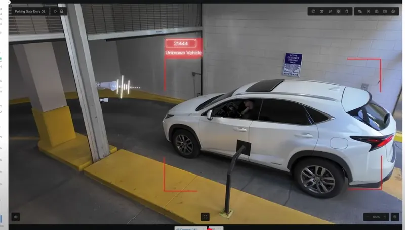 Alerte véhicule inconnu avec la plaque lue